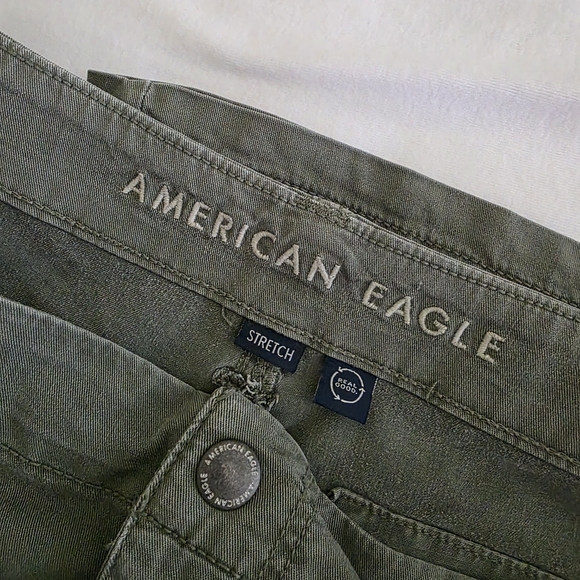 American Eagle Green Casual Pants - Picture 1 of 8